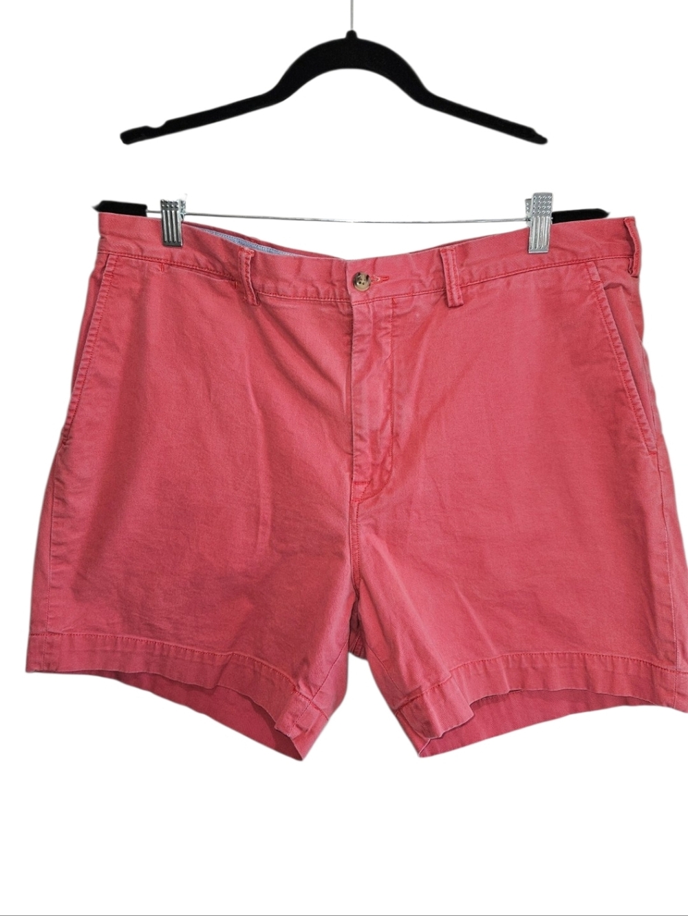 POLO Ralph Lauren Chino Shorts Mens 38 Pink Red Stretch Cotton Twill Classic Fit